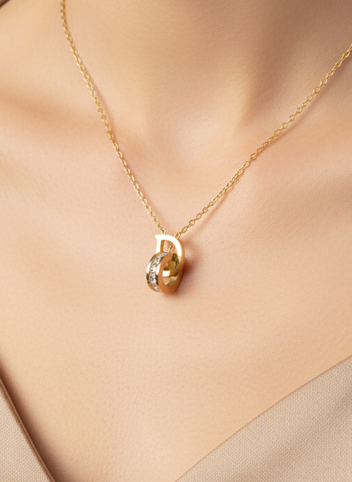 D FOR DIAMOND PENDANT