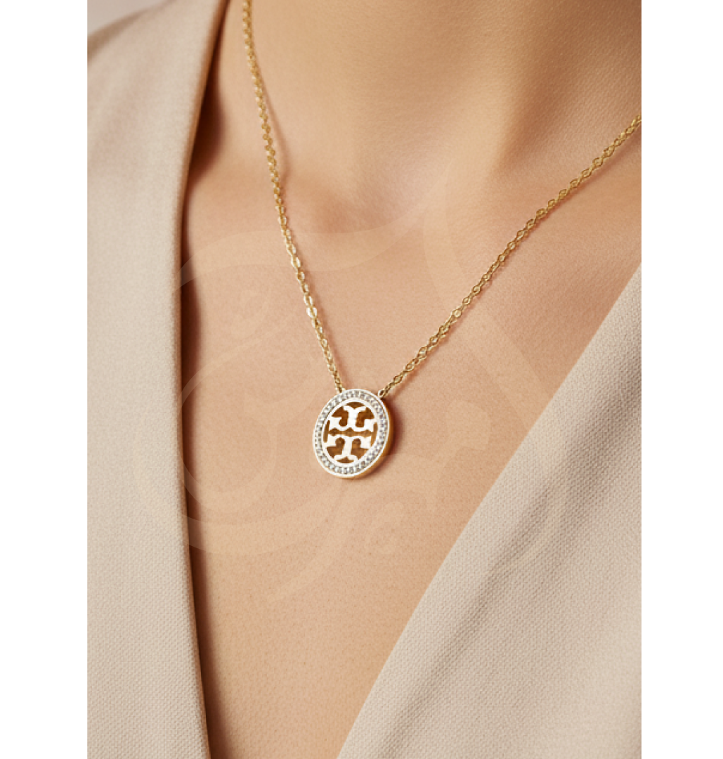 T-EMBLEM PENDANT GOLD