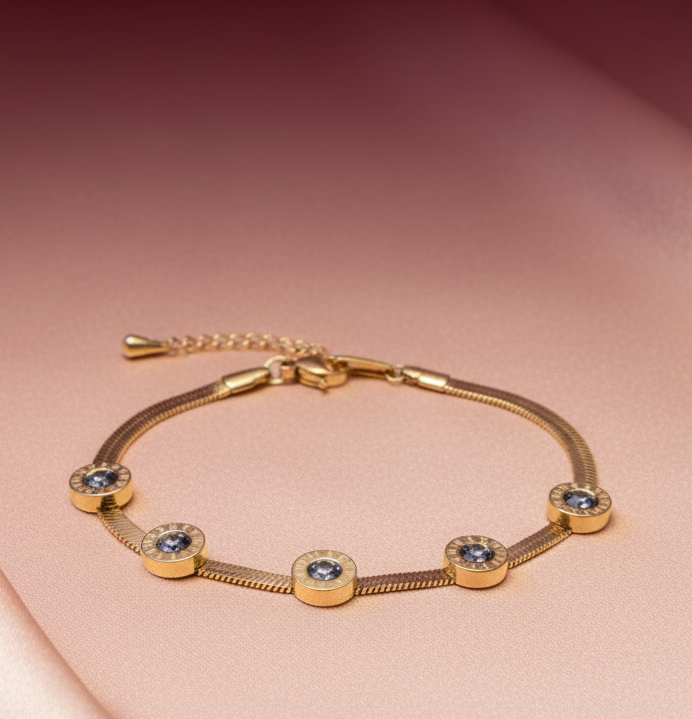 18K DIAMOND ROMAN BRACELET