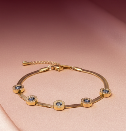 18K DIAMOND ROMAN BRACELET