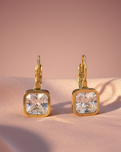 18K DIAMOND SQUARE CUT HOOKS