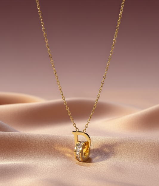 D FOR DIAMOND PENDANT