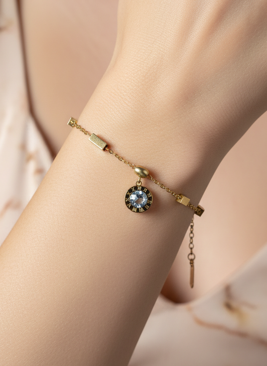 18K DIAMOND ROMAN MOMENT BRACELET GOLD