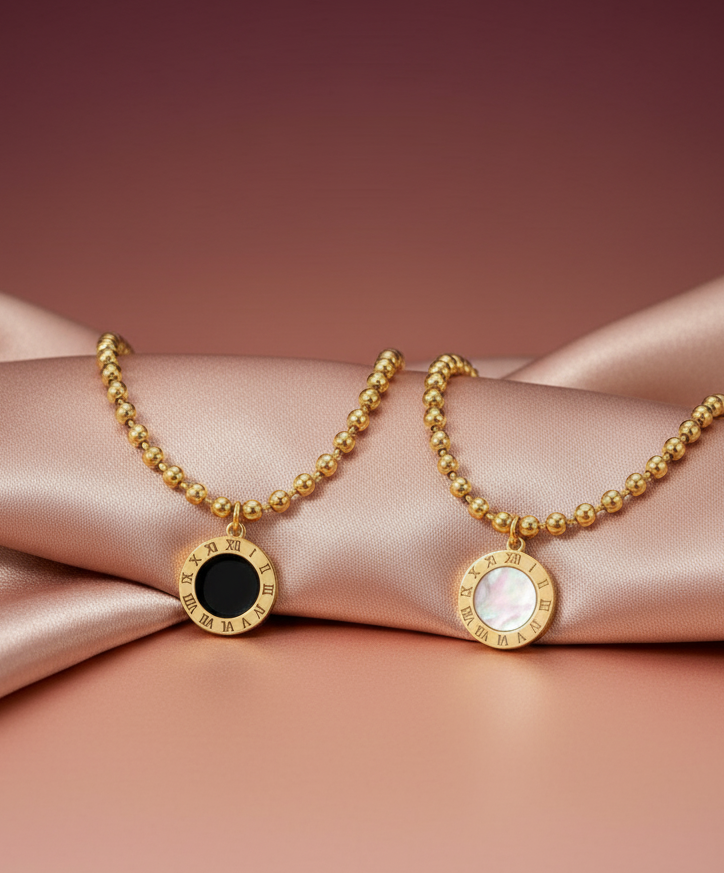 ROMAN MOMENT BRACELET DUAL SIDED (BLACK & WHITE)