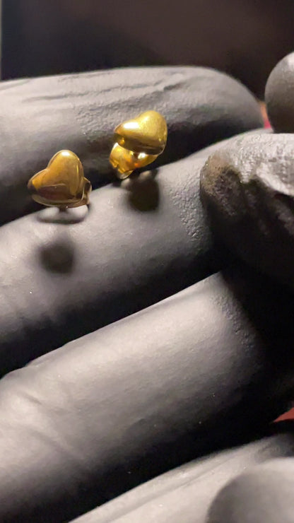 GOLDEN LOVE STUDS
